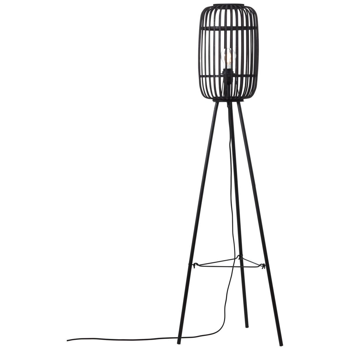 Brilliant Stehlampe »Woodrow« E27 1 Stk. dreibeinige Bambus Lampe, 130 x 45 cm, E27, Boho-Stil