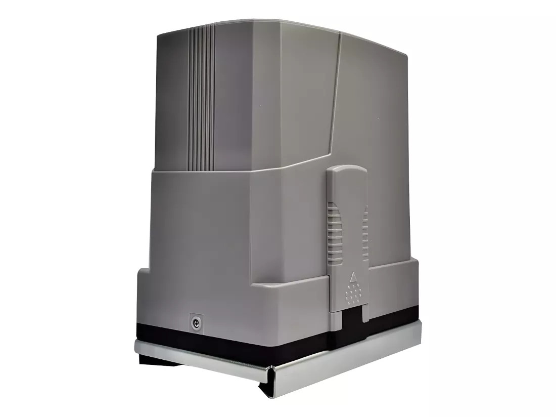 Portail électrique coulissant aluminium ajouré L416 x H183 cm anthracite - PRIMO