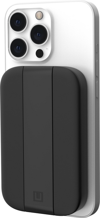 UAG Urban Armor Gear [U] - (18W) 4000mAh Lucent Power Magnetische Alu Qi Wireless MagSafe USB C Powerbank   Kickstand (1B4084314040) - Schwarz