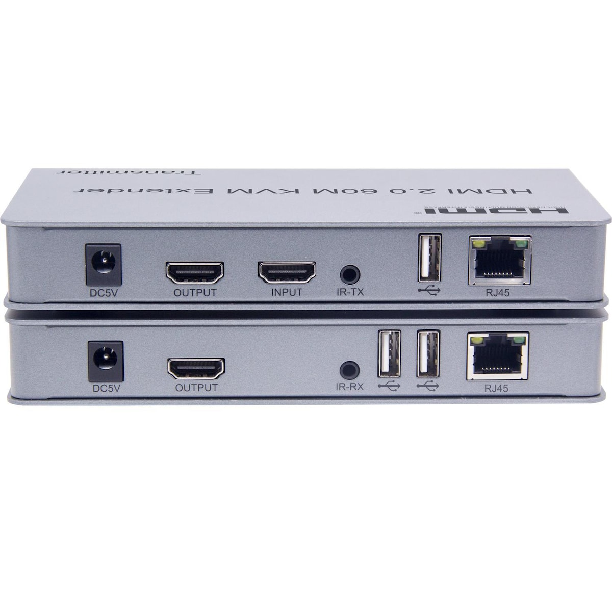 NÖRDIC systemforlenger for HDMI 4K60Hz med loop out 2xUSB og R/L stereo over Cat6 opptil 60m