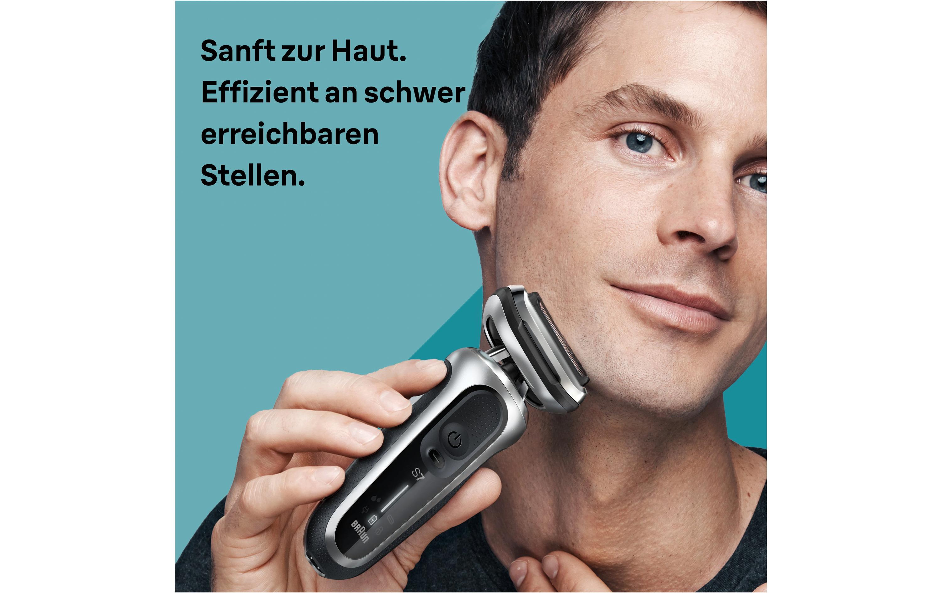 Herrenrasierer Series 7 71-S7200cc mit Reinigungsstation<br>Rasierapparat für die Nass- und Trockenrasur