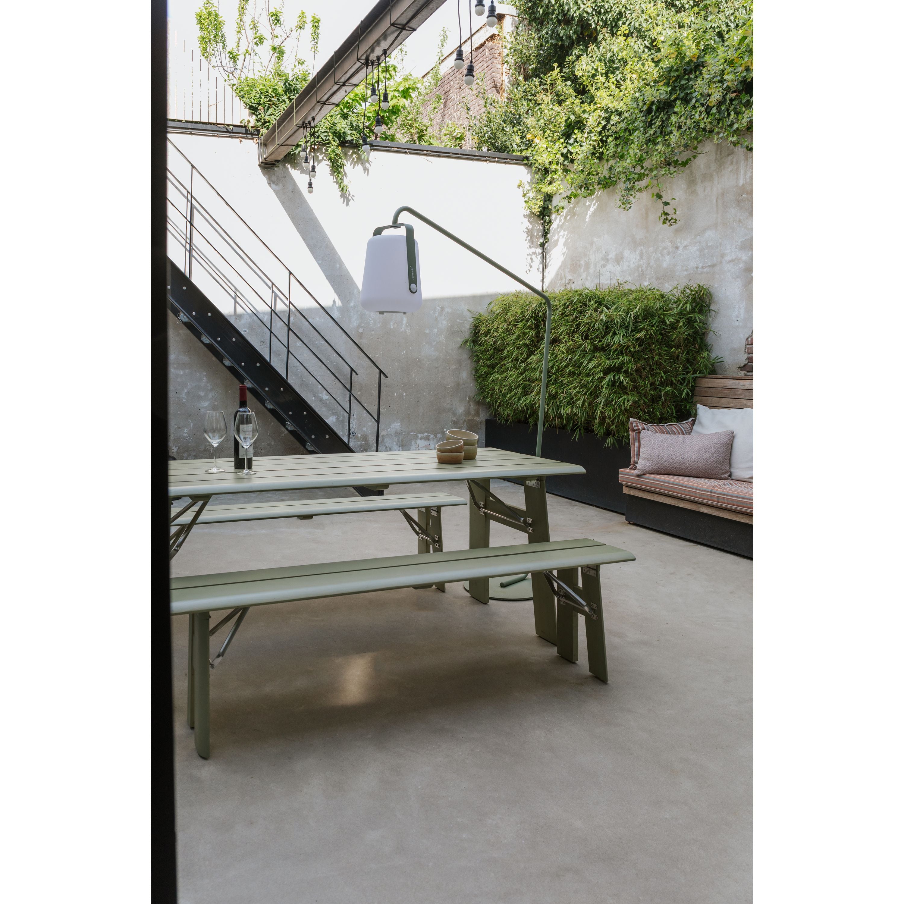 Zuiver Avenue Picknicktafel 180 x 79 cm Hout Groen