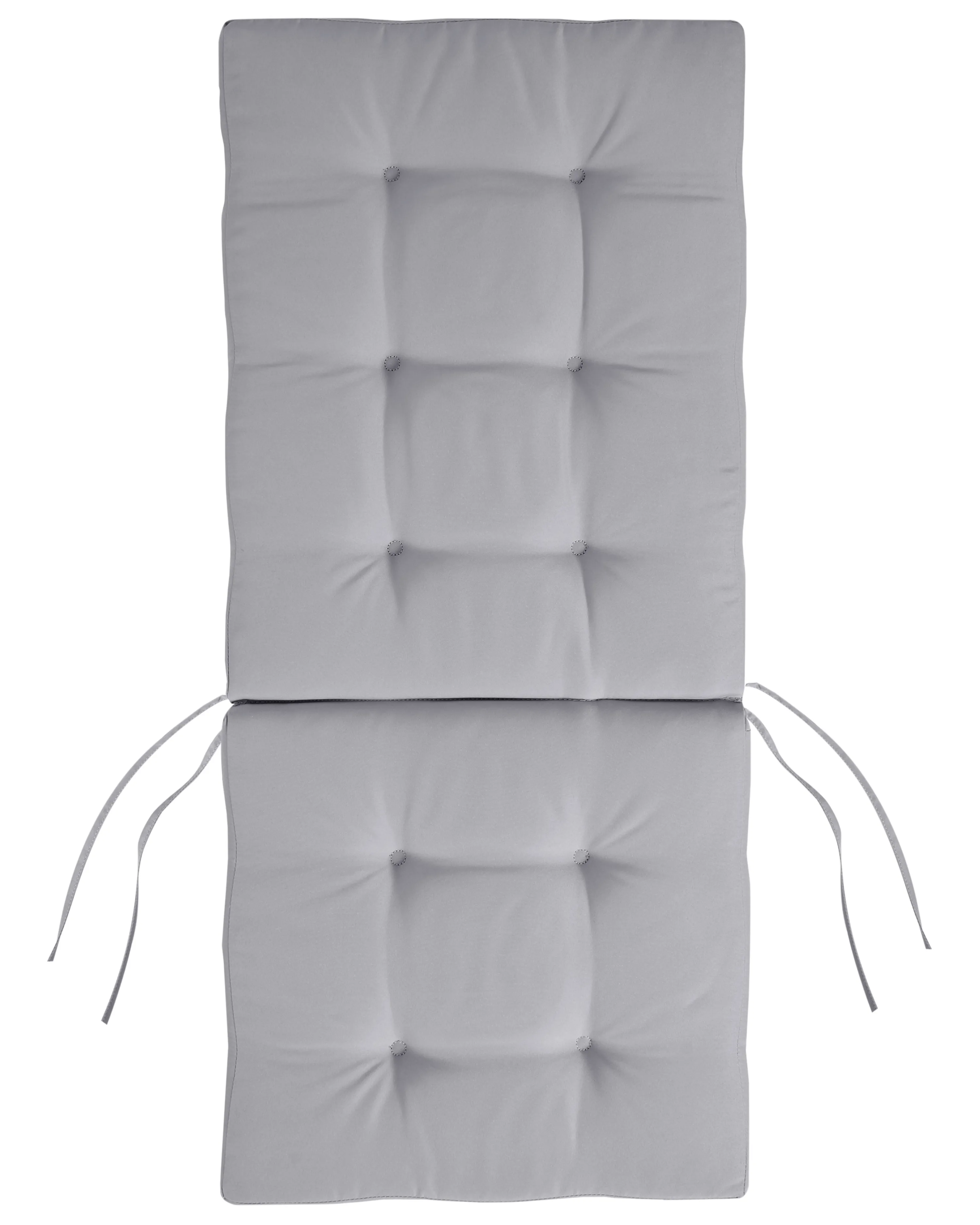 Set van 2 stoelen met zitkussen MAUI PREMIUM Acaciahout Lichtgrijs
