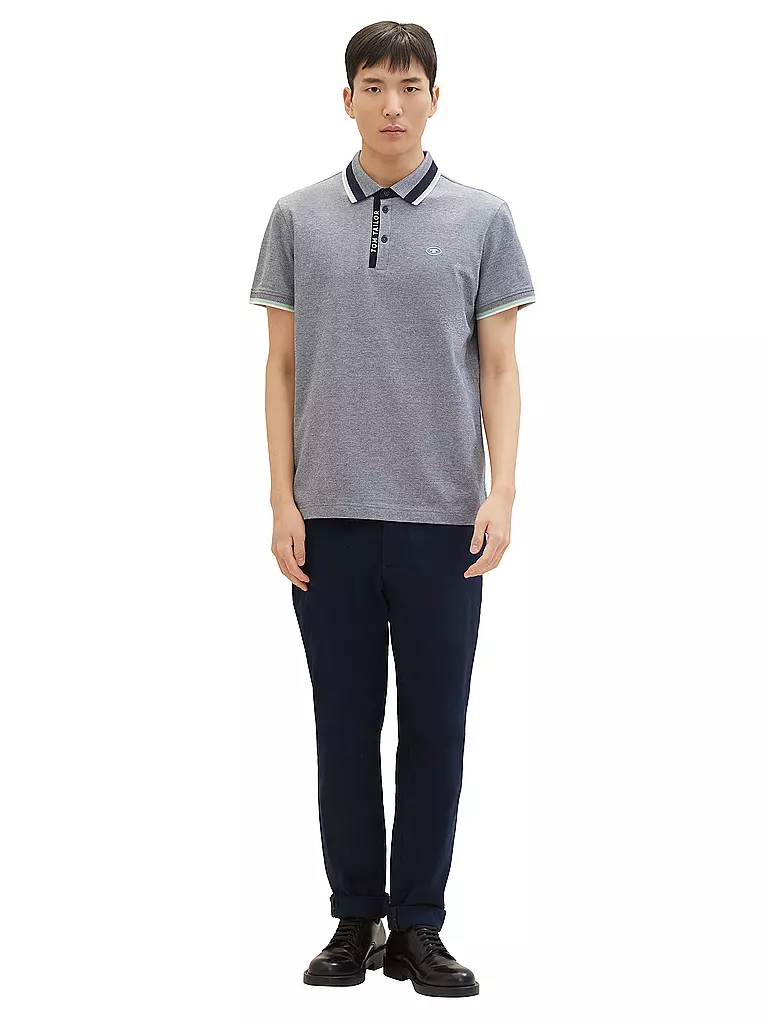 TOM TAILOR Poloshirt grau
