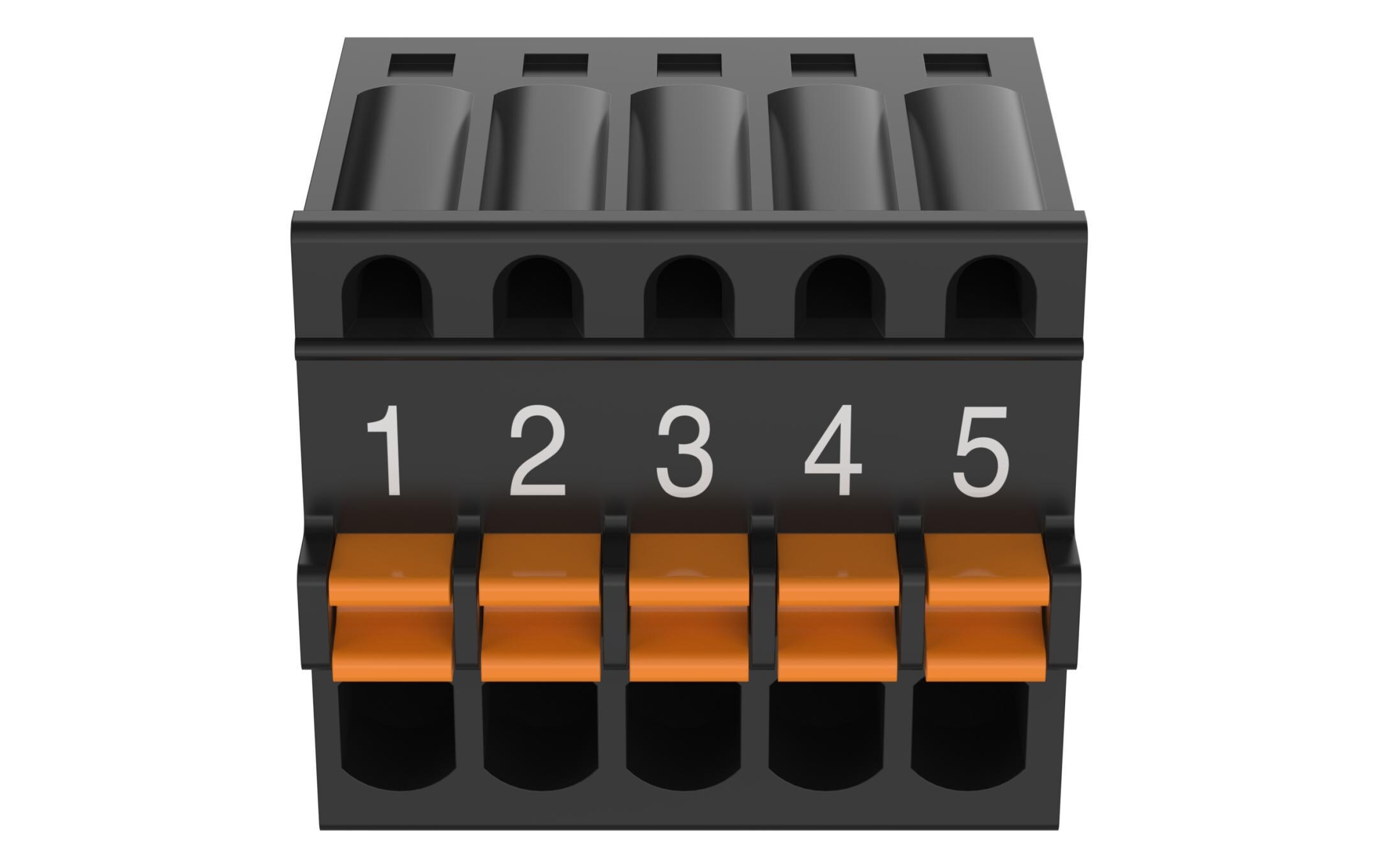 Klemme TU6008 5-PIN Schwarz 10 StückErweiterter Steckverbinder für RS232 / RS485