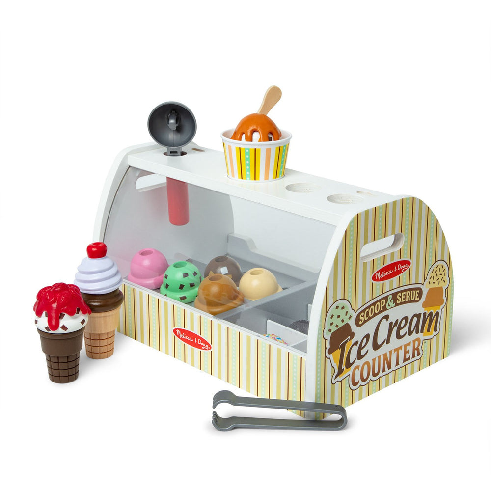 Køb Melissa & Doug Multifarvet Wooden Playset Scoop And Serve Ice Cream Counter