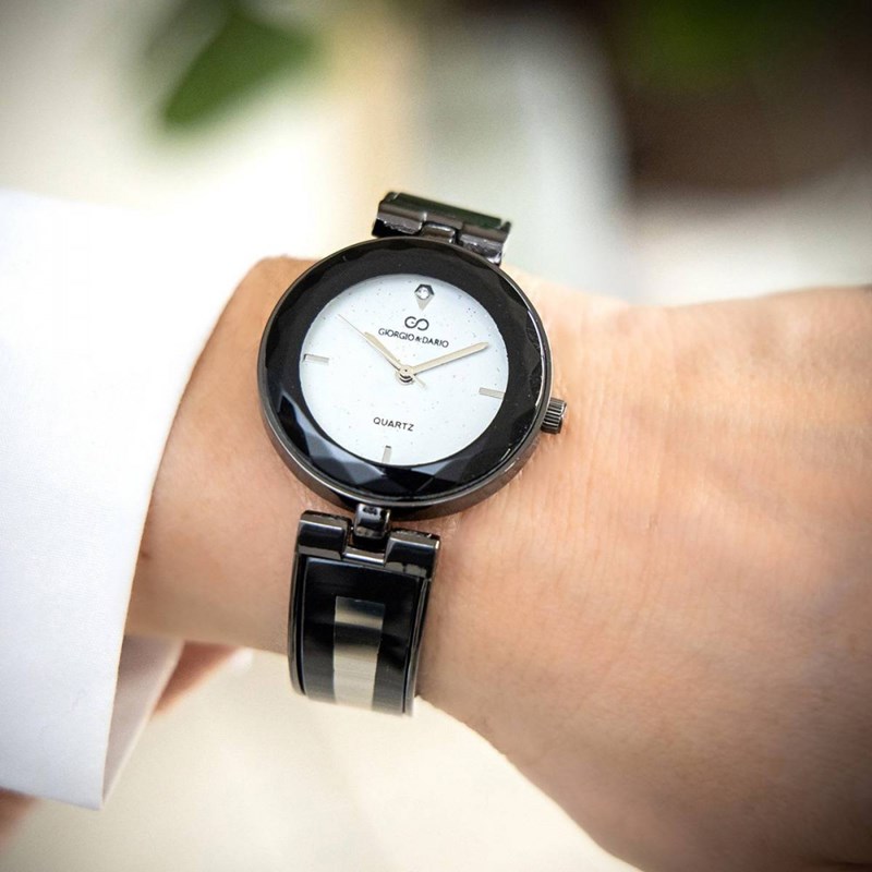 Montre Femme GIORGIO bracelet Acier Noir