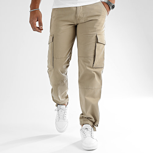Lot De 2 Pantalons Cargo Large 2989 2975 Noir Beige