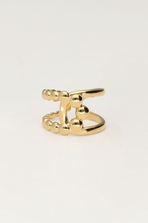 Statement ring gekruist