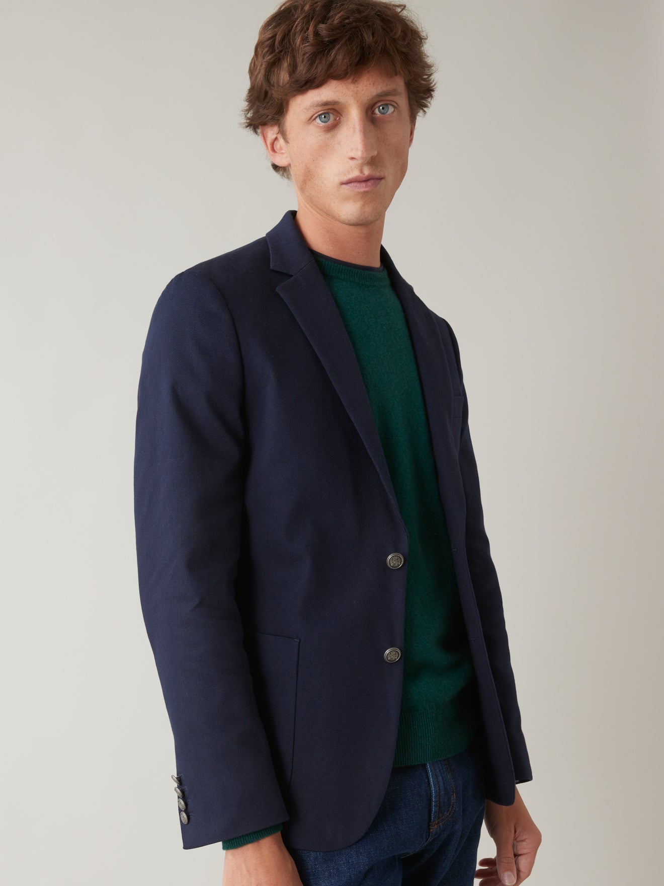 Blazer twill boutons fantaisie homme
