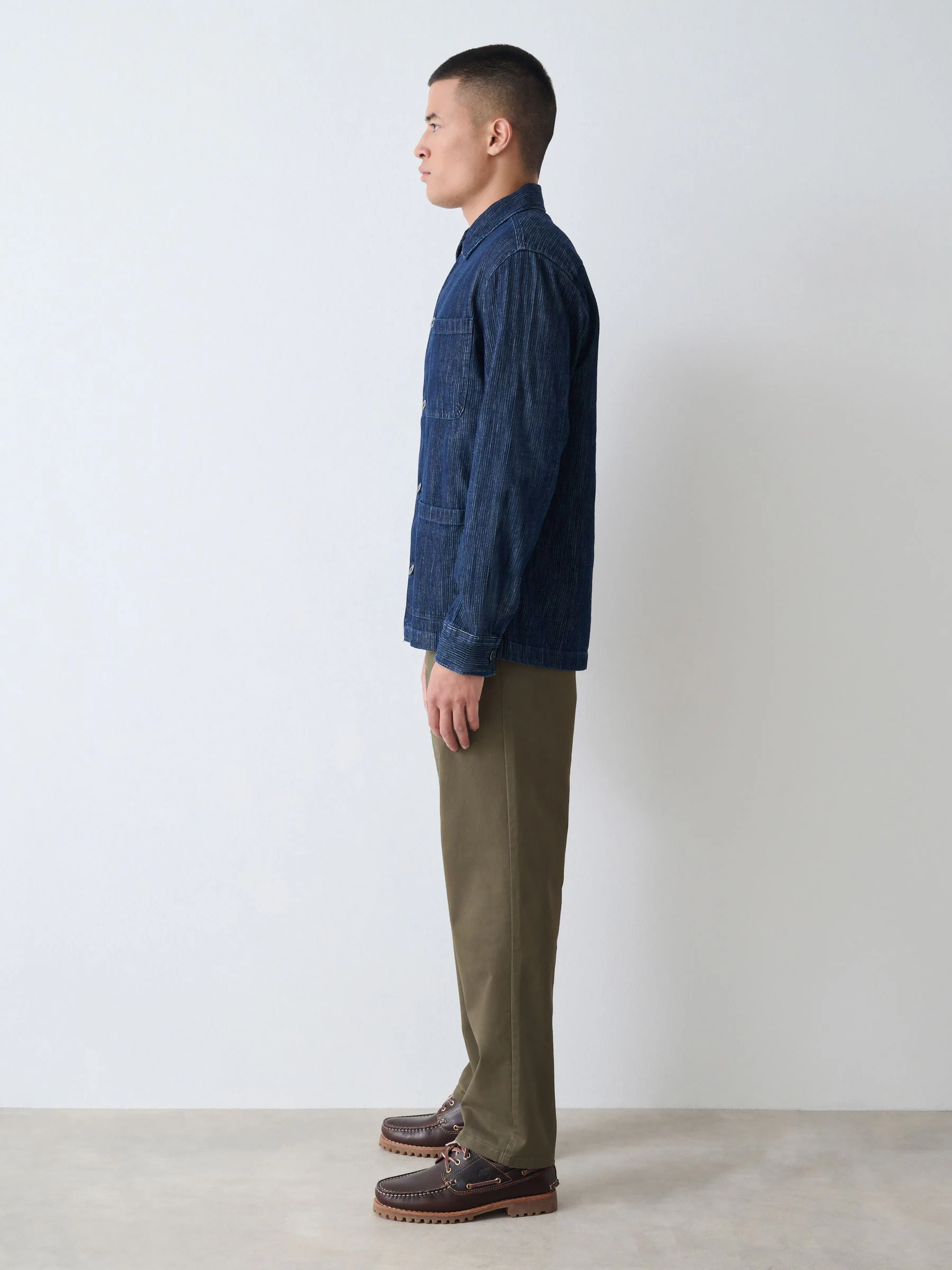 Olijfgroen - Straight fit - Stretchy chino
