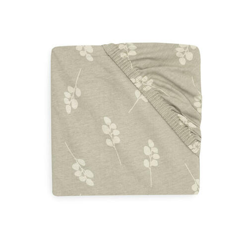 Drap-housse Jersey 60x120 cm Twig Olive Green - JOLLEIN