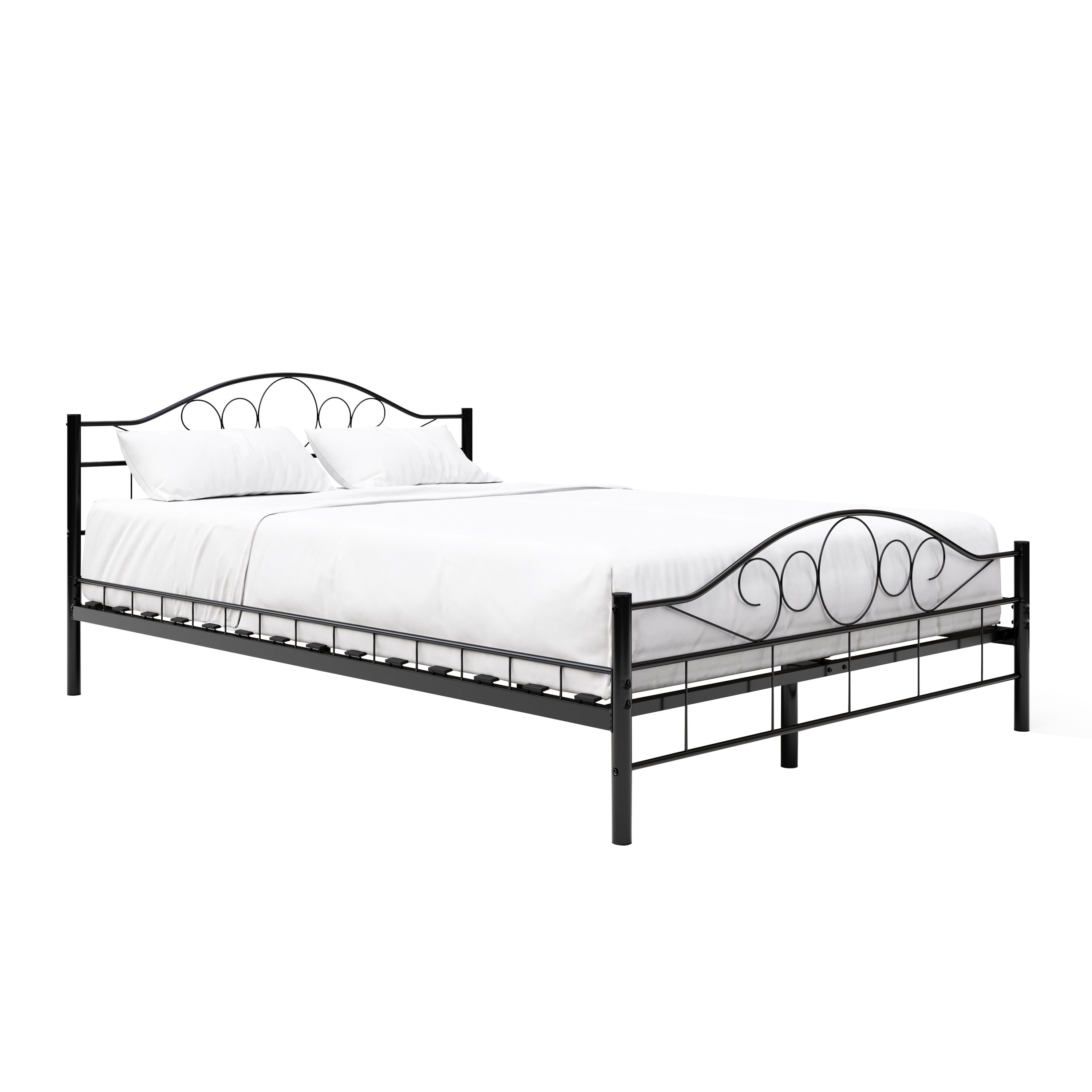 Metallbett AURELIE 140 x 200 cm schwarz