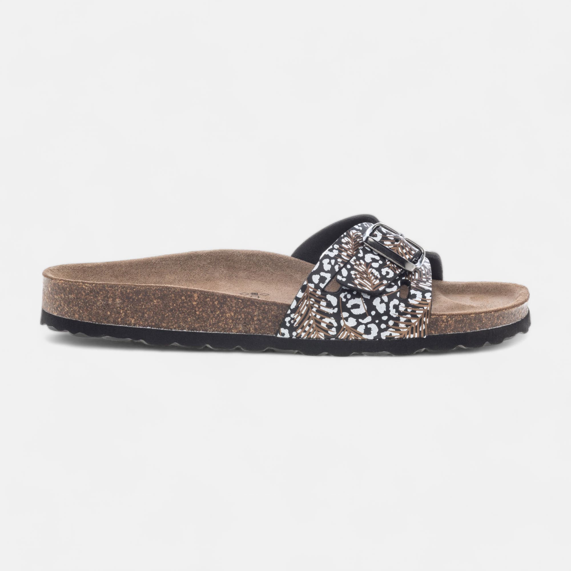 Mules semelle liège Femme noir