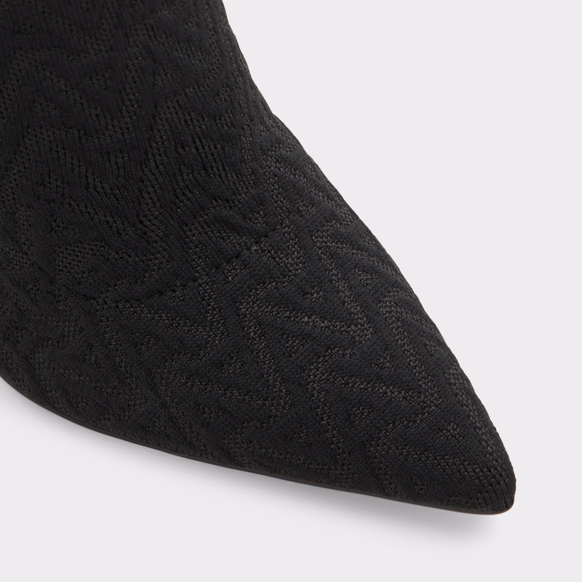Varsavas Black Textile Knit Women Sock boots