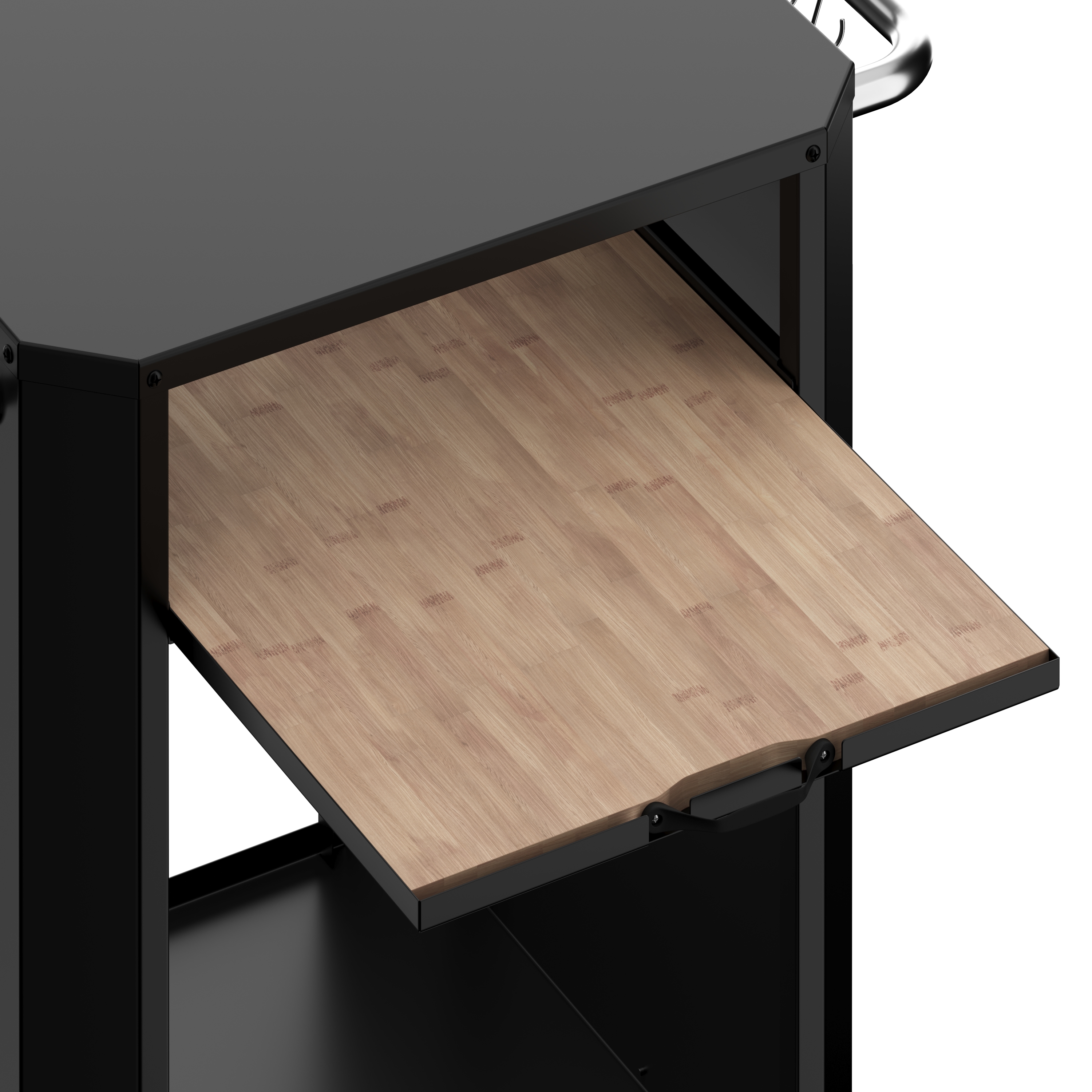 Grill Beistelltisch 60 x 60 x 81 cm schwarz