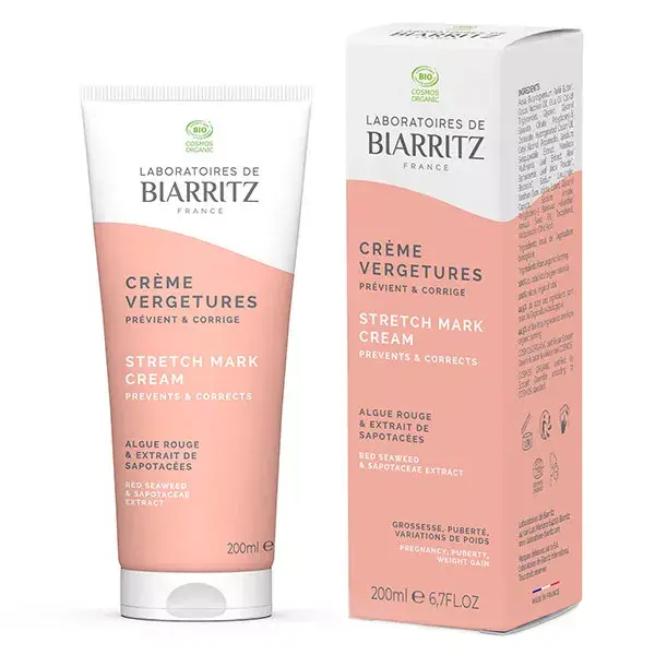 Laboratoires de Biarritz Soins Réparateurs Crème Vergetures Bio 200ml