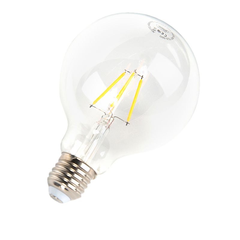 Set van 5 E27 dimbare LED lampen G95 5W 470 lm 2700K