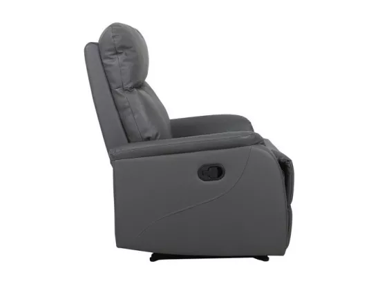 Fauteuil relaxation relevable manuellement BERLIN coloris gris