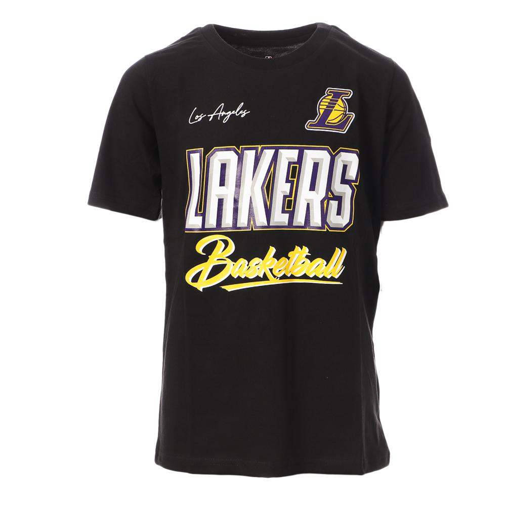 NBA T-shirt Noir Garçon NBA Court LOS ANGELES LAKERS