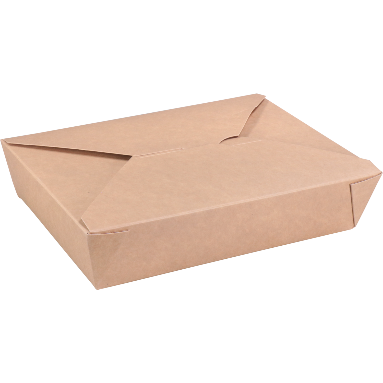 Depa Bak, Karton + PP, maaltijdbox, 215x158x48mm, bruin