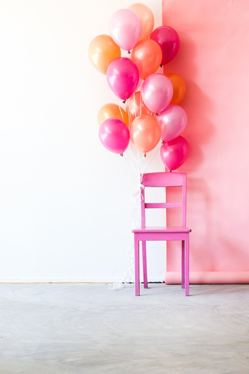 Perzik Roze Ballonnen Chroom 33cm 15st