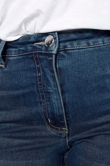 3/4-Jeans, Schlag mit Zierketten, 5-Pocket