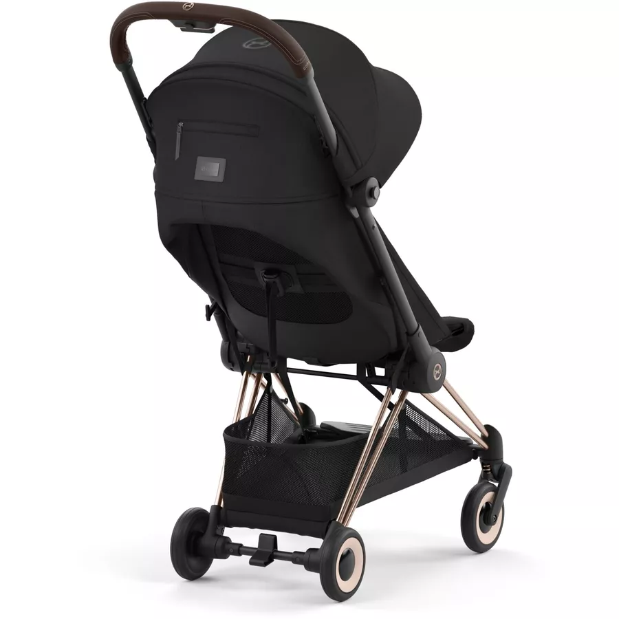 cybex PLATINUM Buggy Coya Rosegold Sepia Black inklusive Babyschale Cloud T I-Size Sepia Black und Adapter