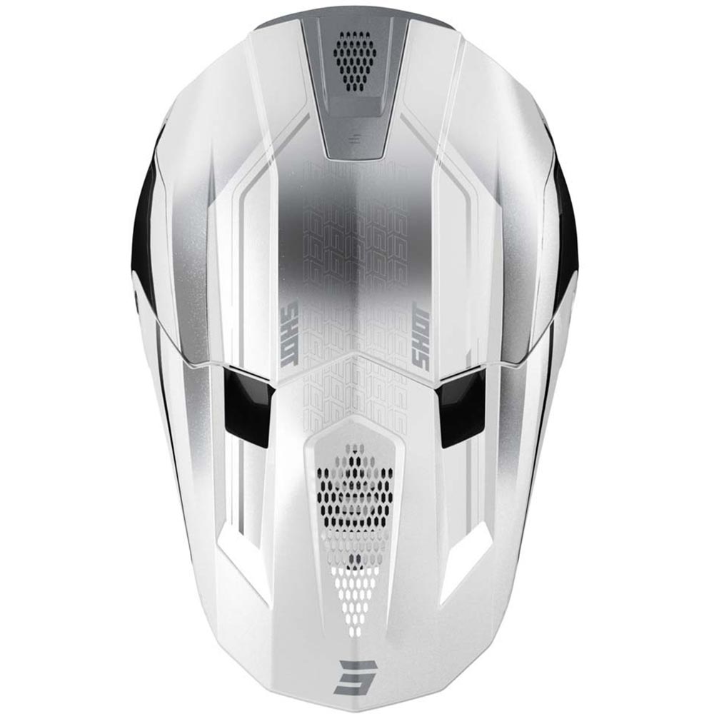 Shot - Casque Lite Challenger Blanc / Noir / Brillant