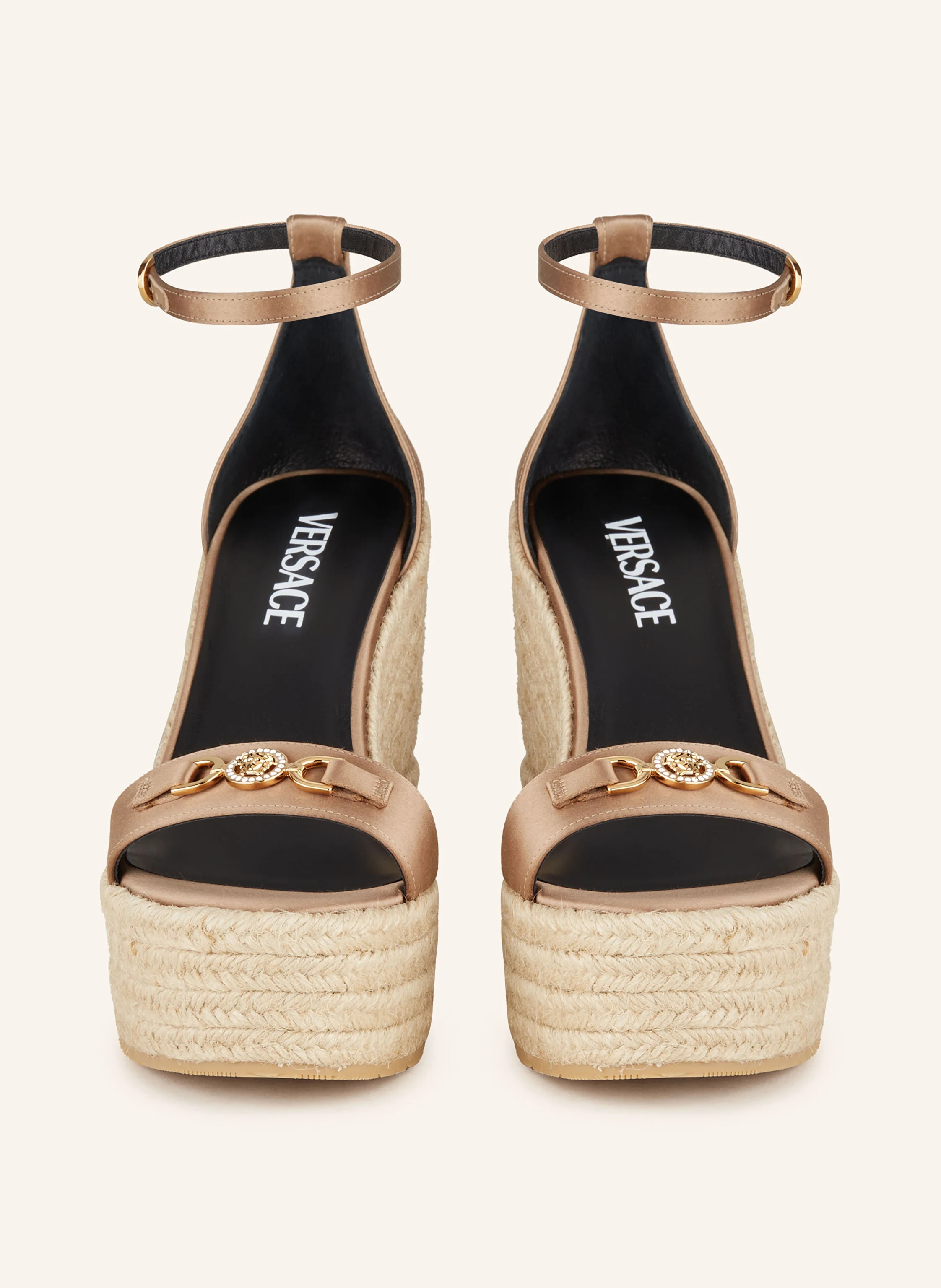 VERSACE Plateau-Wedges aus Satin