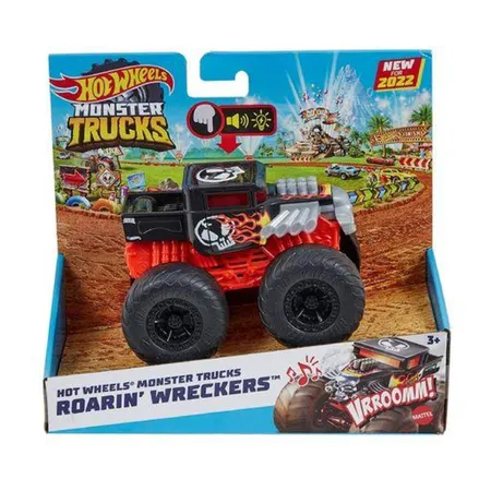 Mattel Hot Wheels Monster Trucks Bone Shaker-Truck mit Licht- und Geräuscheffekten