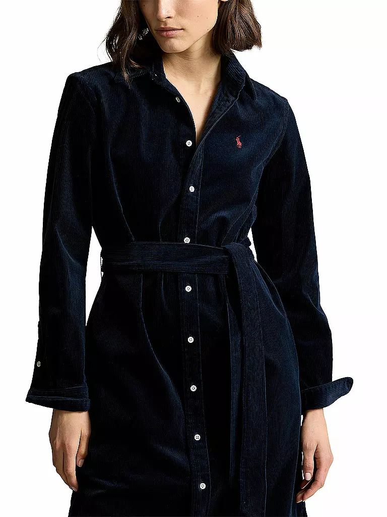 POLO RALPH LAUREN Midikleid  dunkelblau