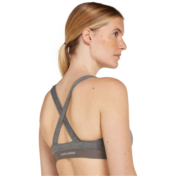Brassière trail ICEBREAKER W M 125 CL SPRITE RACERBACK BRA GRITSTONE-013