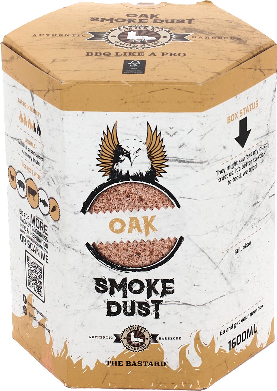 The Bastard rookmot Smokey Goodness Smoke Dust Oak 1600 ml