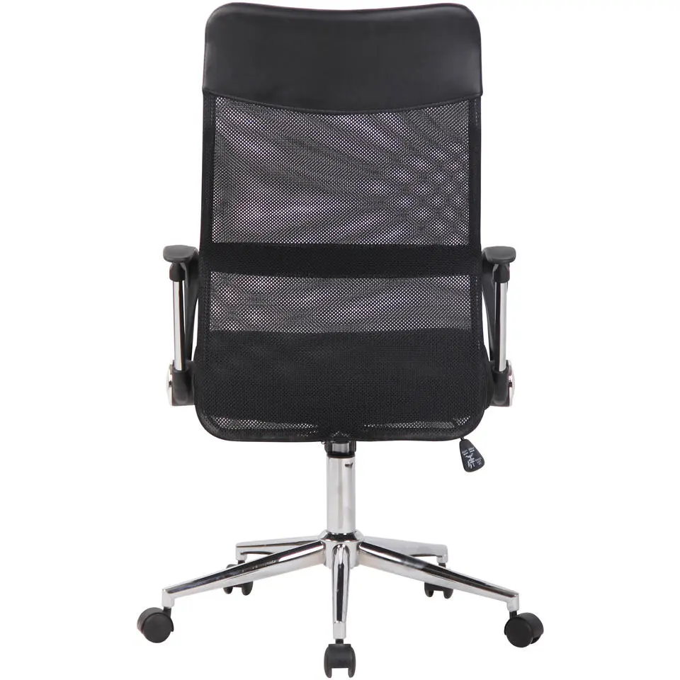 CLP Bureaustoel Korba chroom Frame - Microfiber - zwart