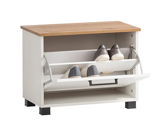 Schuhbank »Jelda«, platin/eiche