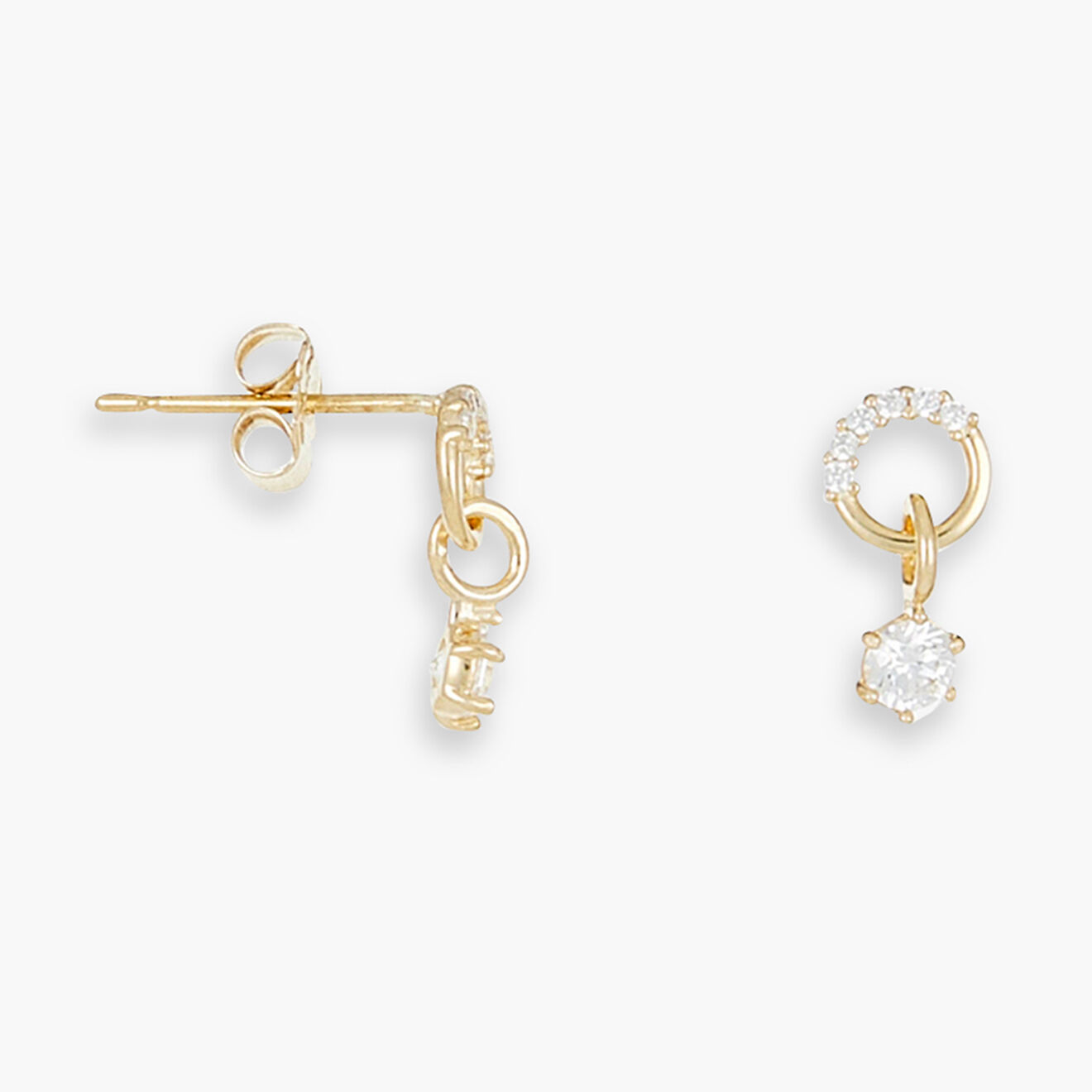 Instant d'Or Boucles d'oreilles Leo Zirconium or jaune