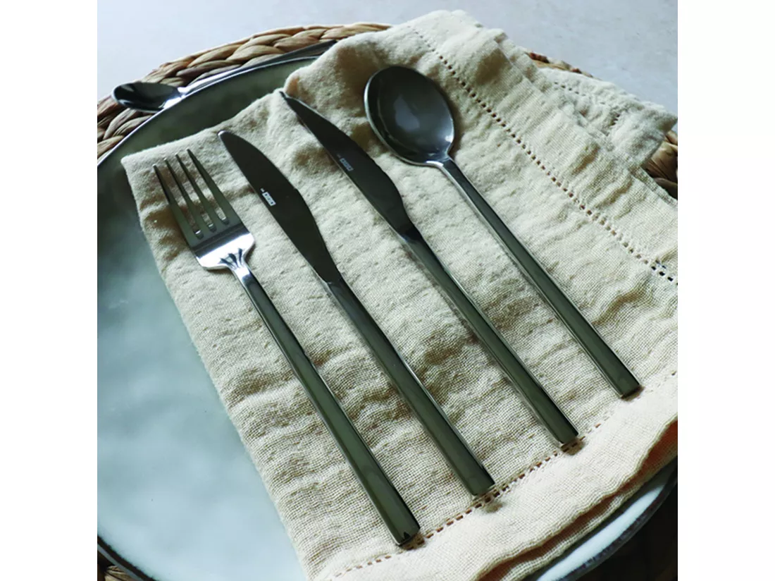 Ogo Living - Lot 6 Cuilleres De Table Nature 19.5cm En Acier Inoxydable