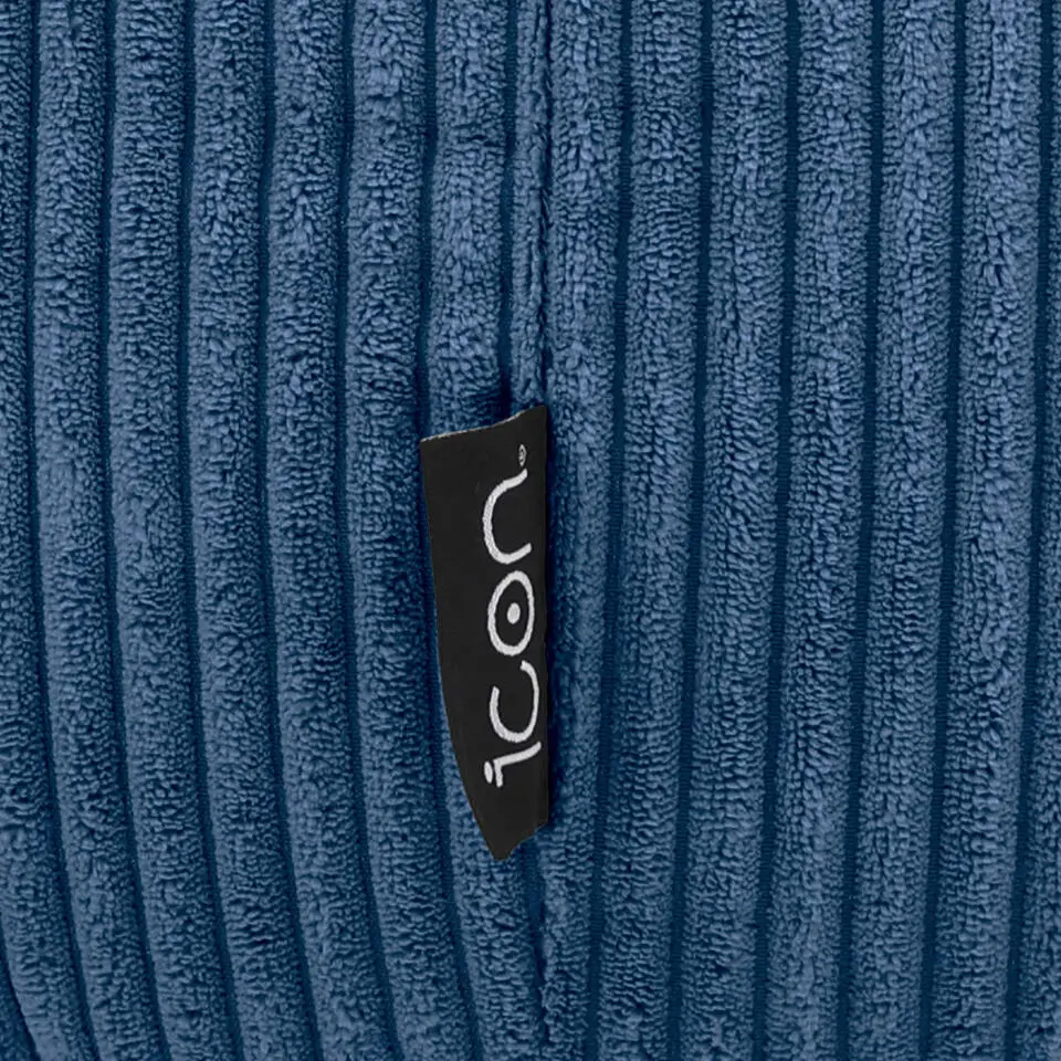 icon Zitzak en Poef Kingston - Corduroy Zitzak - Denimblauw
