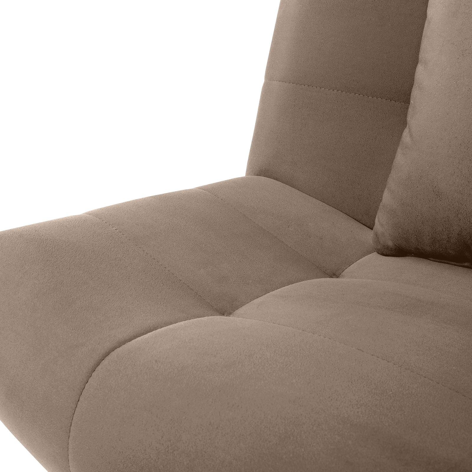Funktionssofa - beige - mit Liegefunktion und Staukasten