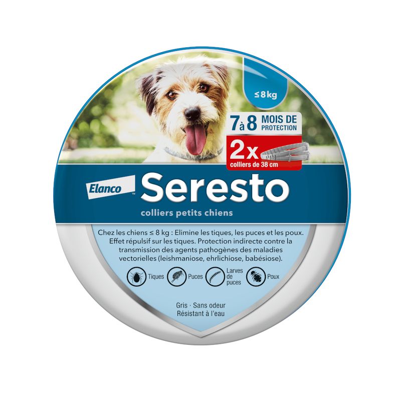 Collier antiparasitaire Seresto pour chien