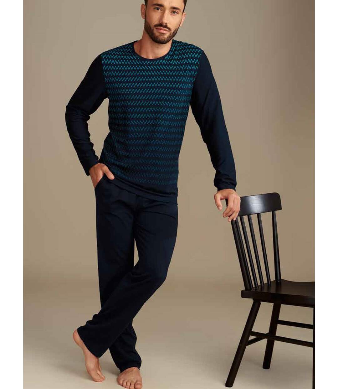 Pyjama pantalon top manches longues Hypnos Lisca Men