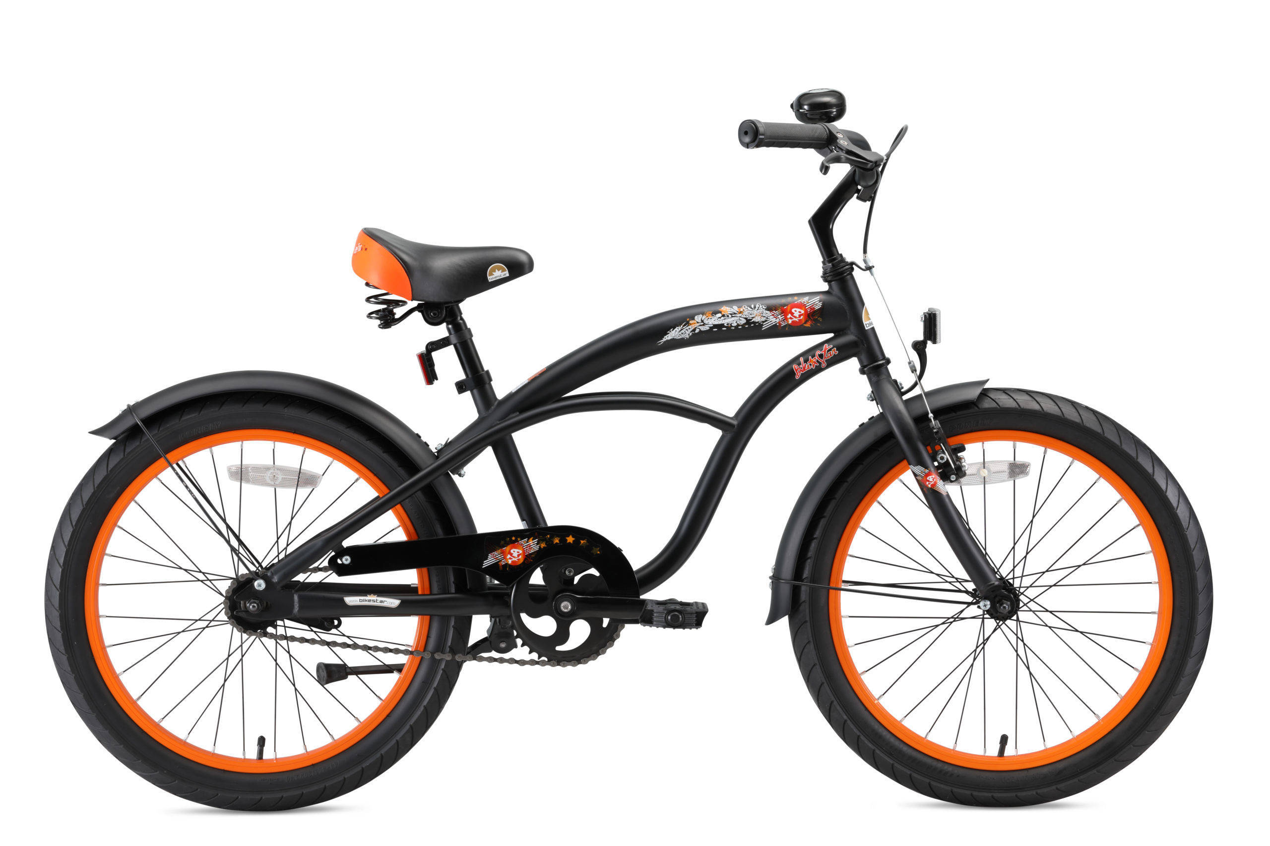 BikeStar Cruiser kinderfiets 20 inch zwart