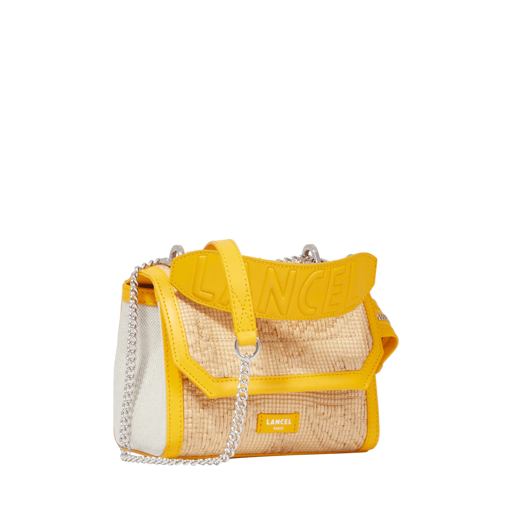 S flap bag Ninon de Lancel-Naturel/Mangue