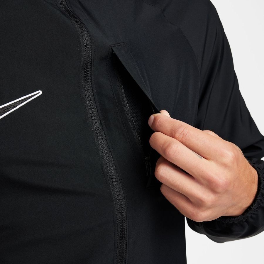 Nike Veste d'Entraînement Academy Water Repellent avec capuche - Noir/Blanc