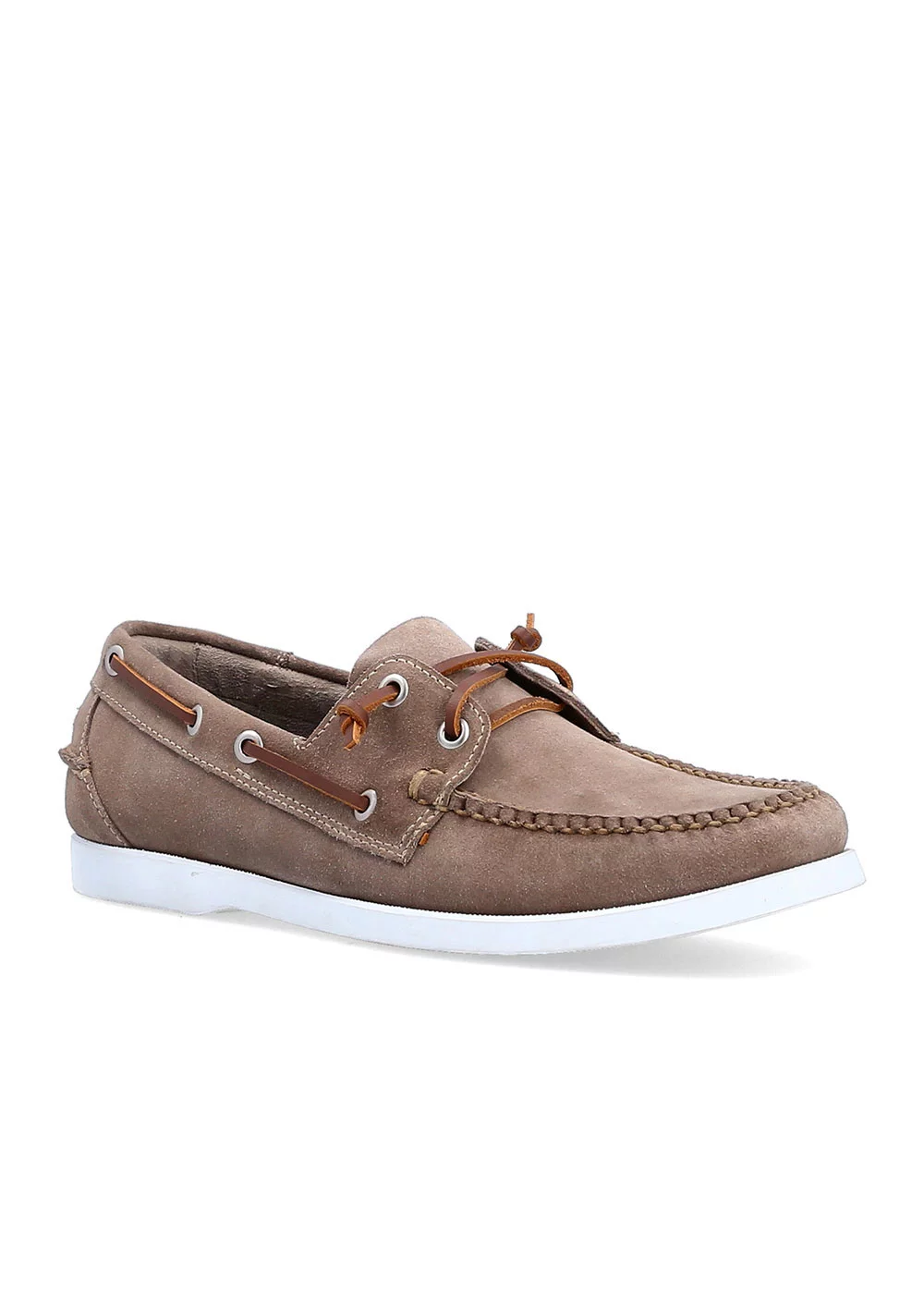 SURFER BOAT SHOE VELOURS BEIGE