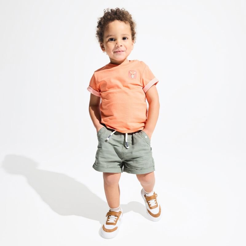 T-shirt à motif orange bébé garçon Orange