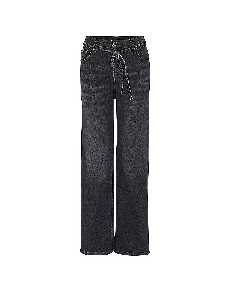 OPUS Jeans High Waist MARLI BELT grau