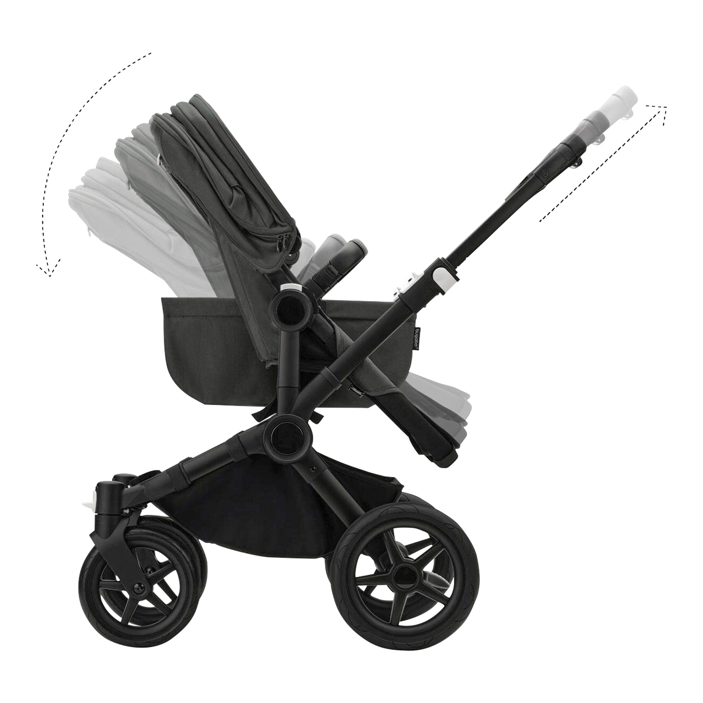 Bugaboo - DONKEY 5 Kombikinderwagen black / forest green
