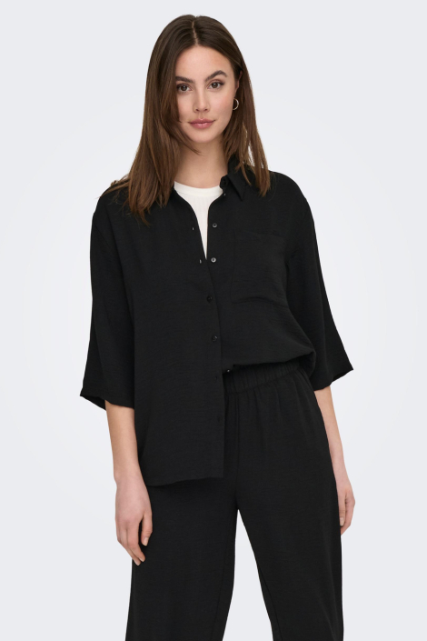 Jacqueline de Yong zwarte dames blouse